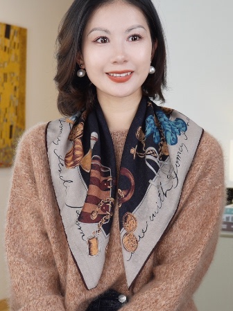 Winter Clothing Hong Kong - Syal Leher Wanita 65CM, Bandana Musim