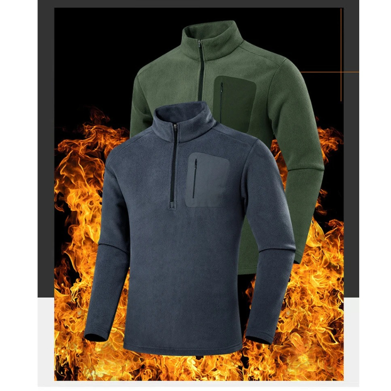 Winter Clothing Hiking - Jaket Fleece Polartec Pria Musim Gugur
