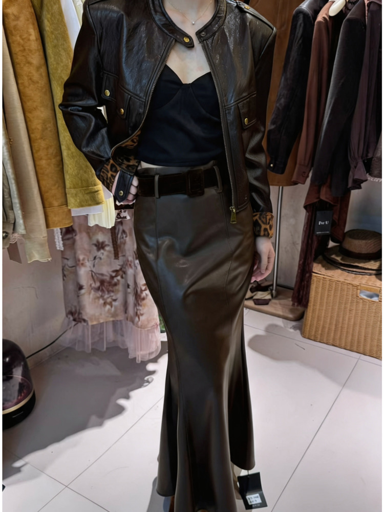 Winter Clothing Pk - Setelan Wanita IG 2-Potong: Jaket Crop