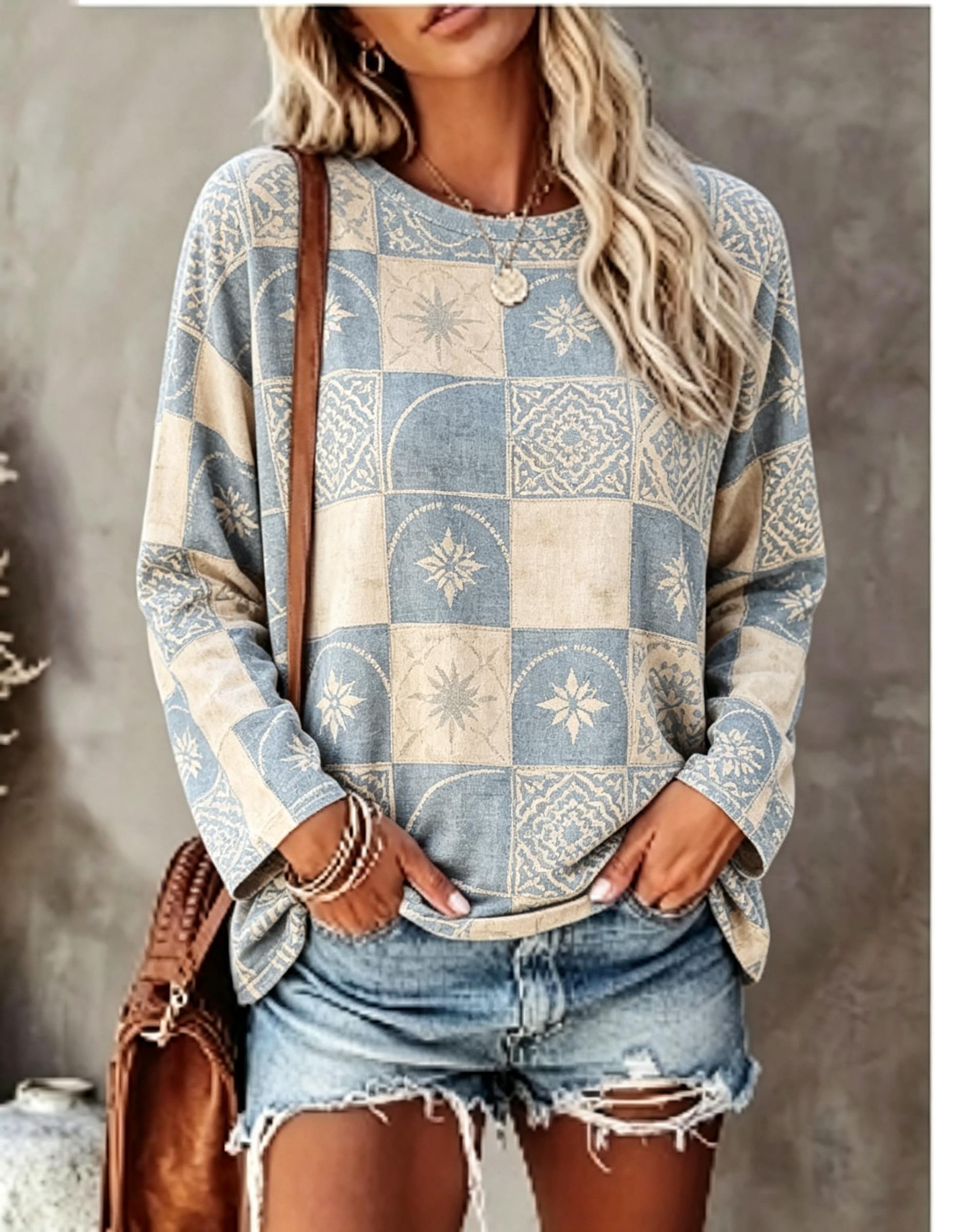 Kaos Lengan Panjang Wanita, Wa - Winter Clothing For Women ulasan dan harga