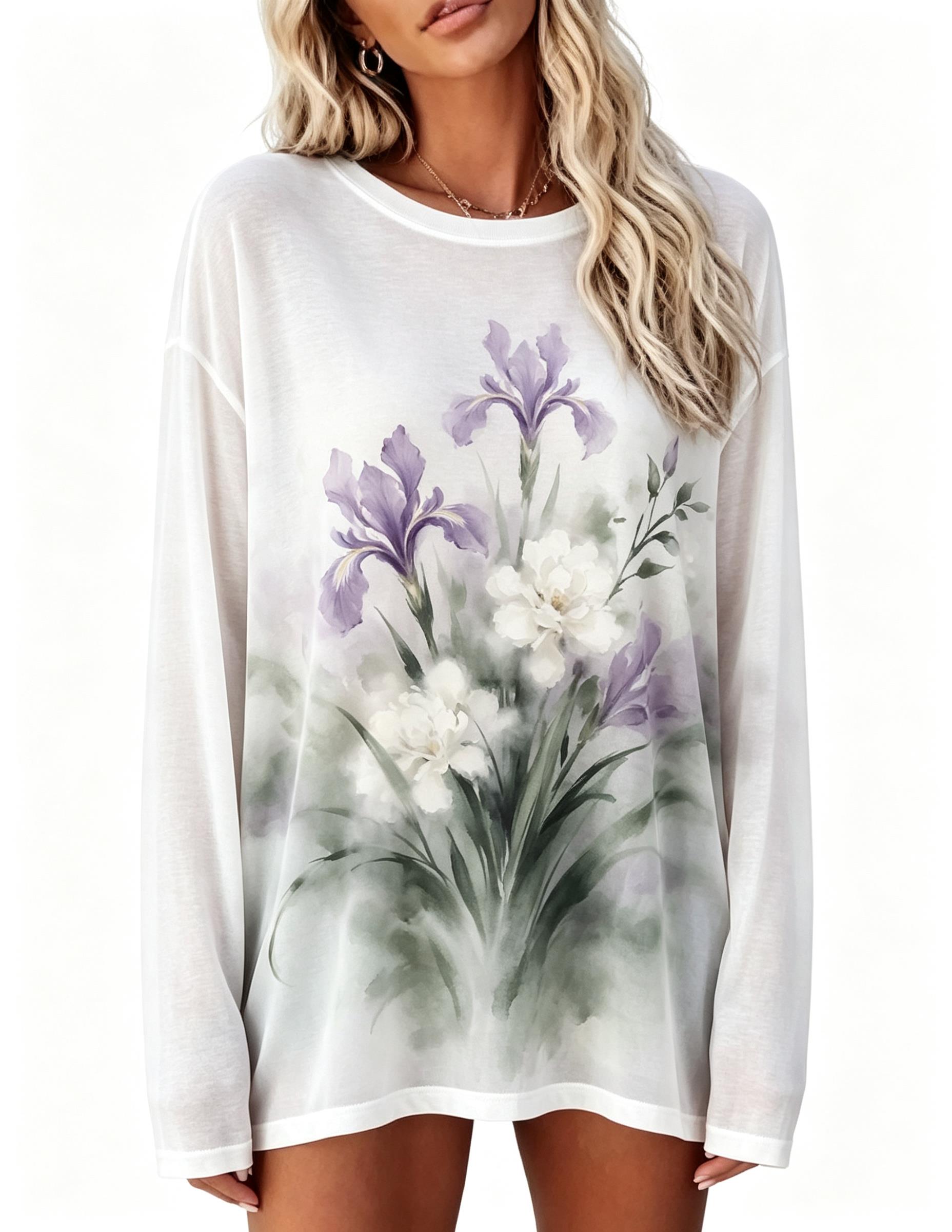 Kaos Wanita Lengan Panjang Vin - Winter Clothing For Women ulasan dan harga
