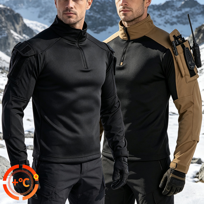 Kaos Taktis Fleece Hangat Musi - Winter Clothing Hiking ulasan dan harga
